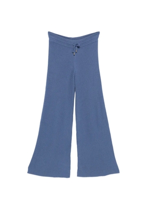 BOMPARD drawstring-fastening ribbed trousers - Blue
