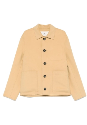 AMI Paris brushed shirt jacket - Neutrals