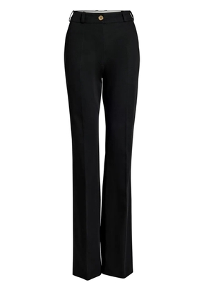 Patou organic-cotton flared trousers - Black