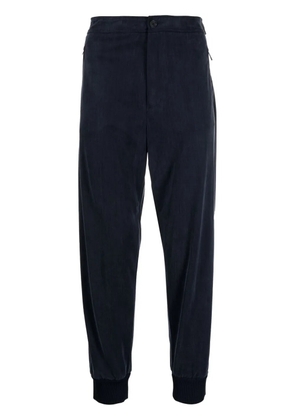 Giorgio Armani jersey tapered track pants - Blue