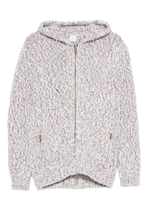 Eleventy zip-up hoodie - Purple