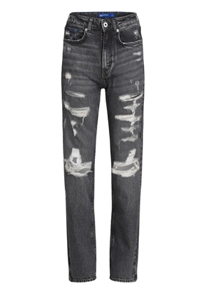 Karl Lagerfeld Jeans distressed-effect straight jeans - Grey