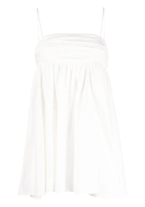 Reformation Catarina ruched minidress - White