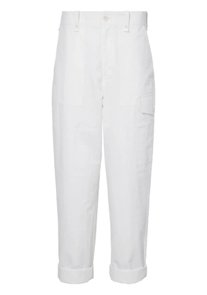 Proenza Schouler White Label tapered-leg cotton-linen blend trousers
