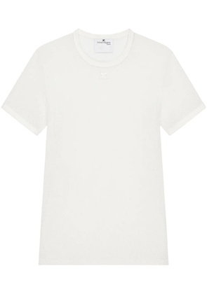 Courrèges mesh T-shirt - White