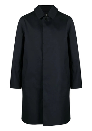 Mackintosh single-breasted cotton trench coat - Blue