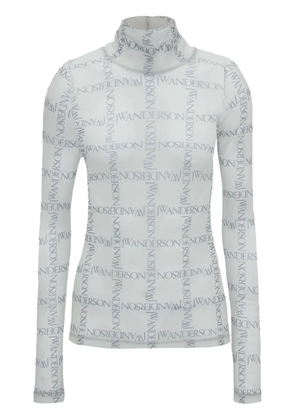 JW Anderson sheer turtleneck top - White