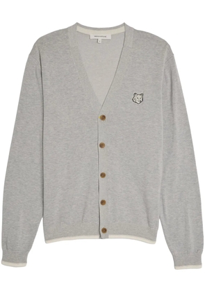 Maison Kitsuné Fox Head cotton cardigan - Grey