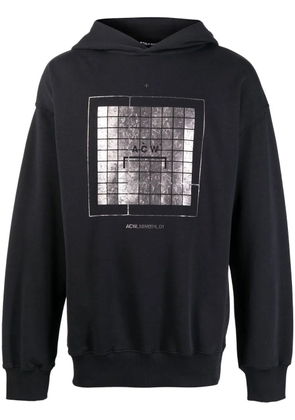 A-COLD-WALL* graphic logo-print hoodie - Black