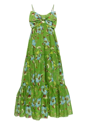 ALEMAIS Hotel Lamu floral-print midi dress - Green