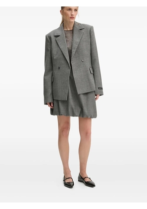 HERSKIND Evans gathered mini skirt - Grey