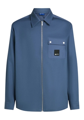 Karl Lagerfeld Jeans logo-appliqué shirt - Blue