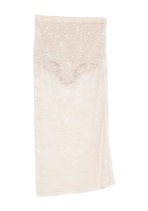 Patrizia Pepe sequin-embellished pencil skirt - Pink