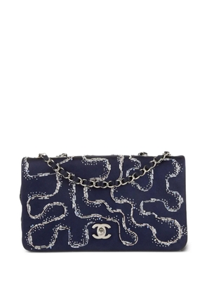 CHANEL Pre-Owned 2015 medium Classic Flap shoulder bag - Blue