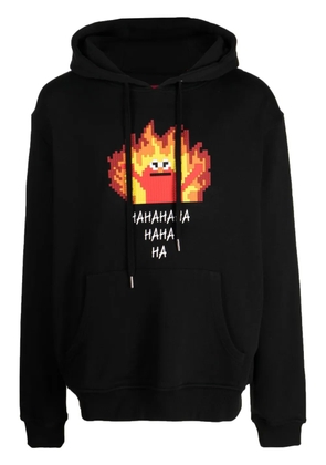 Mostly Heard Rarely Seen 8-Bit graphic-print cotton hoodie - Black