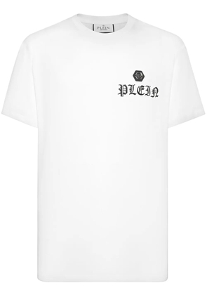 Philipp Plein skull crystal-embellished T-shirt - White