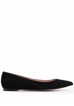 Gianvito Rossi Gianvito suede ballerina shoes - Black