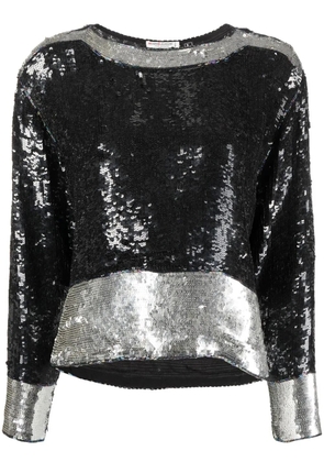 Saint Laurent Pre-Owned 1970s sequin-embellished top - Black