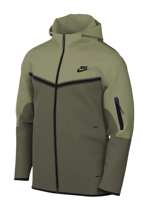 Nike swoosh-logo detail hoodie - Green