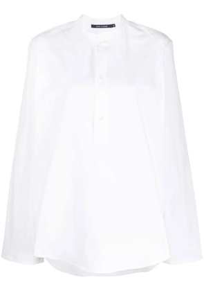 Sofie D'hoore band-collar cotton shirt - White