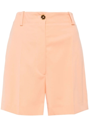 Patou tailored virgin wool-blend shorts - Orange