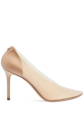 Courrèges 100mm translucent pumps - Neutrals