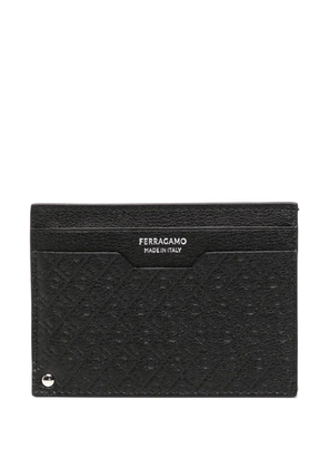 Ferragamo patterned cardholder - Black