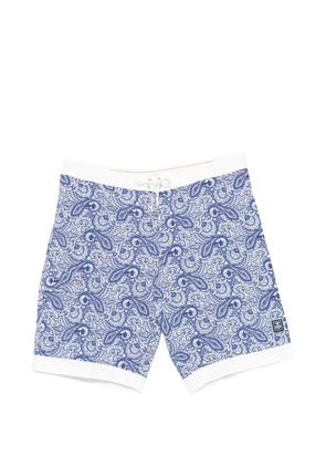 Corneliani paisley print swim trunks - Blue