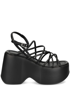 Vic Matie 110mm platform leather sandals - Black
