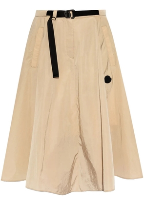 Moncler belted midi skirt - Neutrals