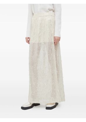 HERSKIND sequin-embellishment maxi skirt - Neutrals