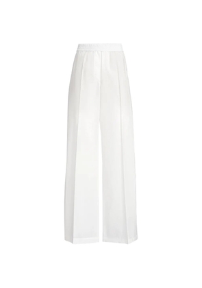 Brunello Cucinelli techno cotton poplin loose track trousers - White