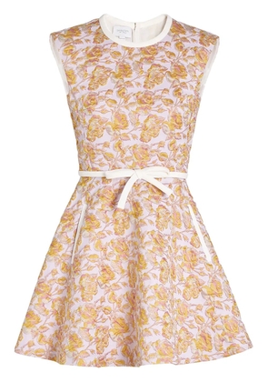 Giambattista Valli floral-jacquard mini dress - Pink