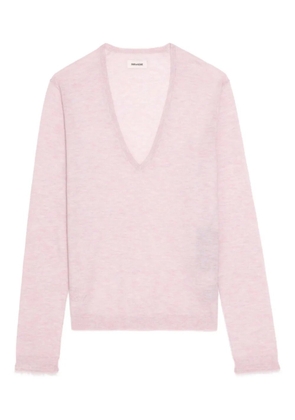 Zadig&Voltaire V-neck knitted jumper - Pink