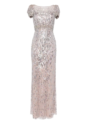 Jenny Packham Sungem sequinned gown - Pink