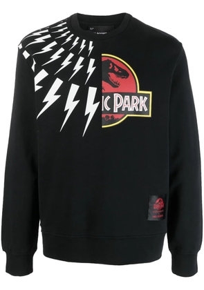 Neil Barrett graphic-print cotton sweatshirt - Black
