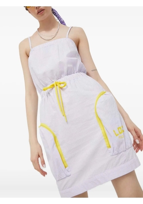 Love Moschino drawstring mini dress - Purple