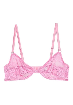 Fleur Du Mal Le Stretch Lace Demi bra - Pink