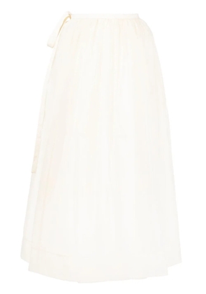 Uma Wang semi-sheer full midi skirt - Neutrals