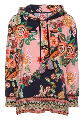 Johnny Was high-low hem hoodie - Pink
