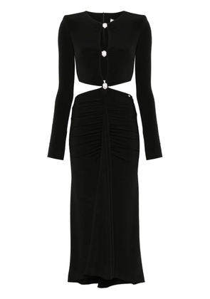 NISSA open-back midi dress - Black