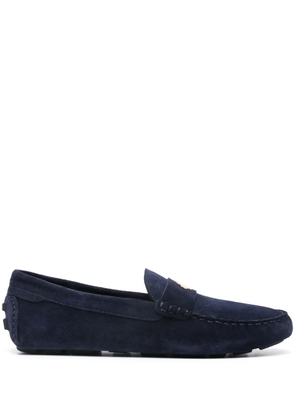 Bally logo-plaque loafers - Blue