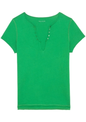 Zadig&Voltaire Henley T-shirt - Green
