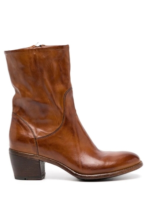 Madison.Maison ankle-length side-zip boots - Brown