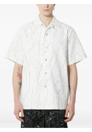 Han Kjøbenhavn crackle-print short-sleeve shirt - White