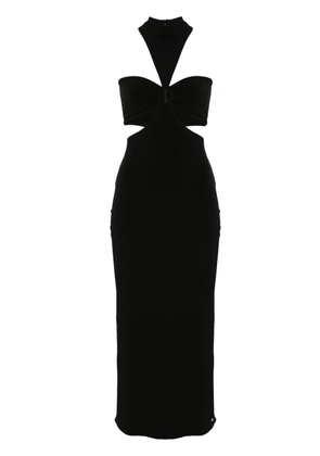 NISSA cut-out midi dress - Black