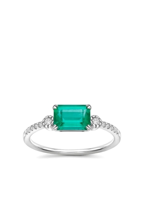 Dinny Hall 14K white gold Betony emerald ring - Silver
