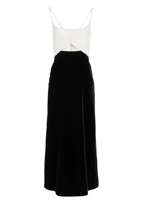 Giambattista Valli two-tone velvet dress - Black