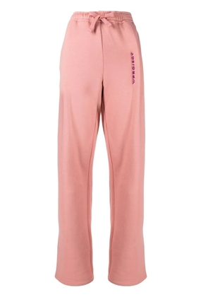 Y/Project logo-embroidered oversize track pants - Pink
