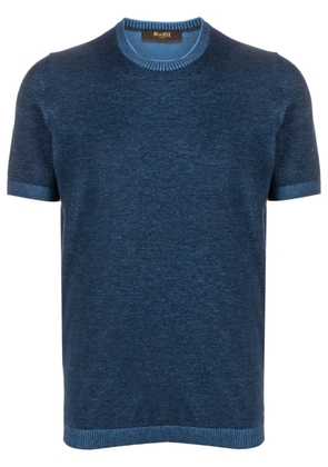 Moorer Jude-VCR cotton T-shirt - Blue